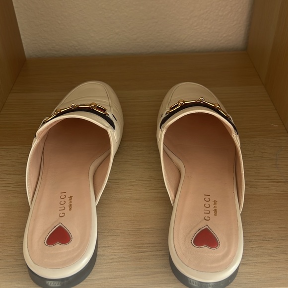 Gucci Women’s Princetown Leather Mules in White Size 37, no box - Picture 4 of 14